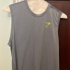 GYMSHARK grey DRYFIT smooth Tank Top size M